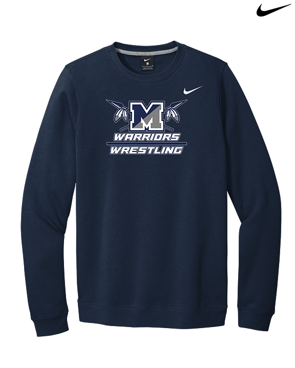 Manasquan HS Wrestling Split - Mens Nike Crewneck
