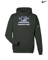 Manasquan HS Wrestling Split - Nike Club Fleece Hoodie