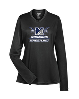 Manasquan HS Wrestling Split - Womens Performance Longsleeve