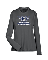 Manasquan HS Wrestling Split - Womens Performance Longsleeve