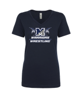 Manasquan HS Wrestling Split - Womens Vneck