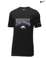 Manchester Valley HS School Football - Mens Nike Cotton Poly Tee