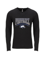 Manchester Valley HS School Football - Tri-Blend Long Sleeve