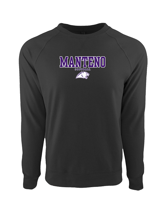 Manteno HS Softball Block - Crewneck Sweatshirt