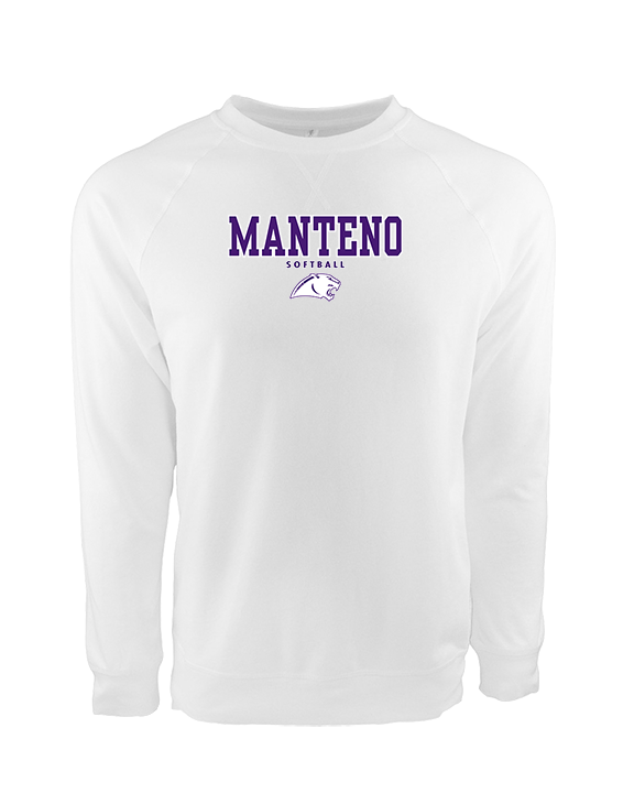 Manteno HS Softball Block - Crewneck Sweatshirt