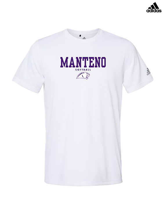 Manteno HS Softball Block - Mens Adidas Performance Shirt