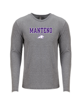 Manteno HS Softball Block - Tri-Blend Long Sleeve