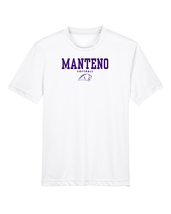 Manteno HS Softball Block - Youth Performance Shirt