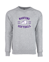 Manteno HS Softball Curve - Crewneck Sweatshirt