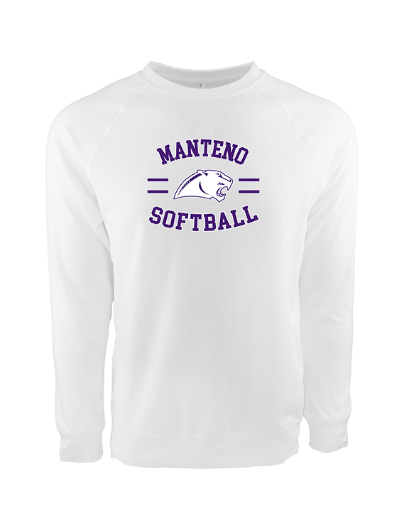 Manteno HS Softball Curve - Crewneck Sweatshirt