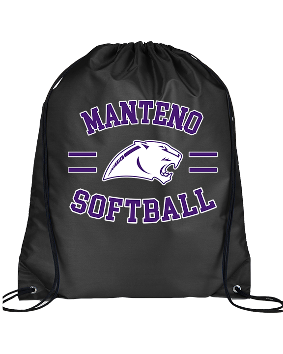 Manteno HS Softball Curve - Drawstring Bag