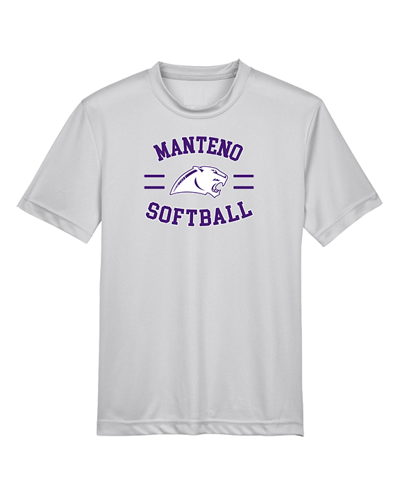 Manteno HS Softball Curve - Youth Performance Shirt