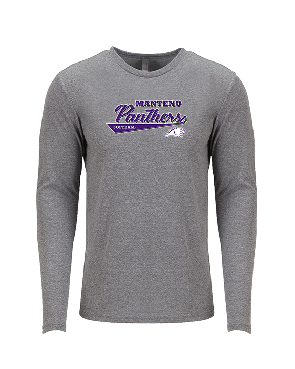 Manteno HS Softball Custom - Tri-Blend Long Sleeve