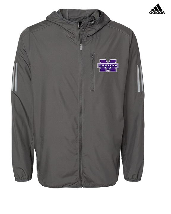 Manteno HS Softball Logo M - Mens Adidas Full Zip Jacket