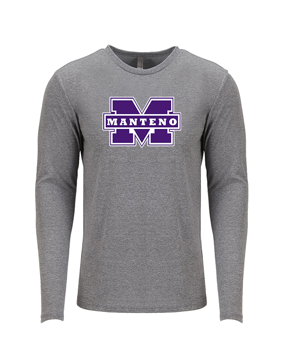 Manteno HS Softball Logo M - Tri-Blend Long Sleeve