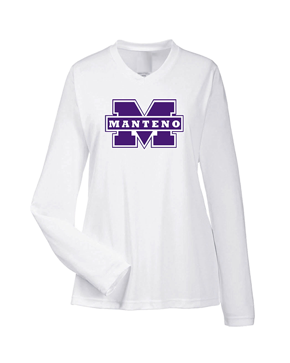 Manteno HS Softball Logo M - Womens Performance Longsleeve