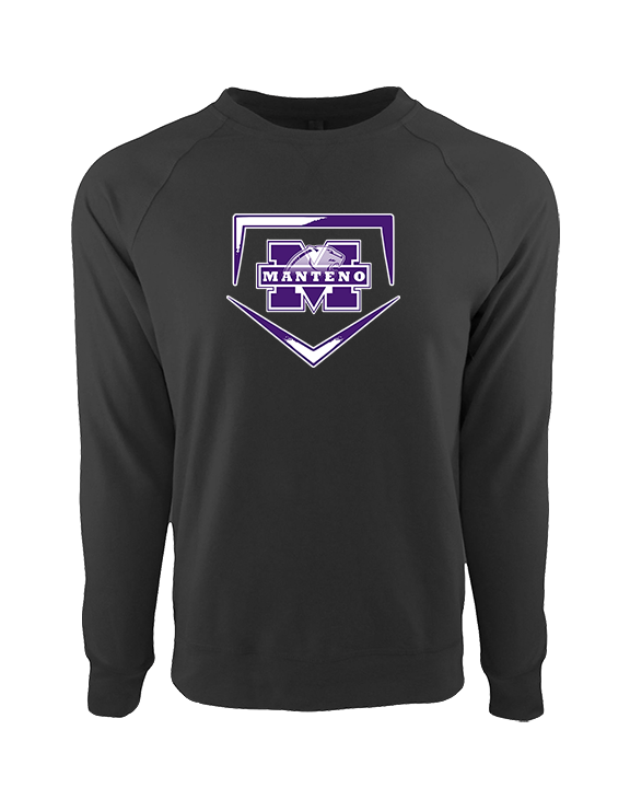Manteno HS Softball Plate - Crewneck Sweatshirt