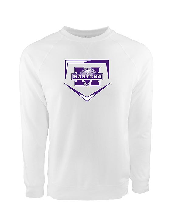 Manteno HS Softball Plate - Crewneck Sweatshirt