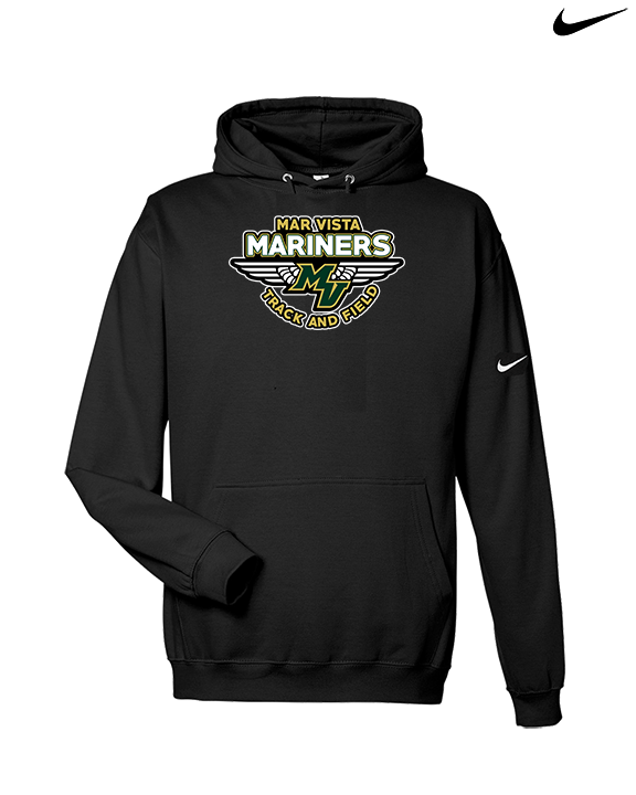 Mar Vista HS Track & Field Logo - Nike Club Fleece Hoodie
