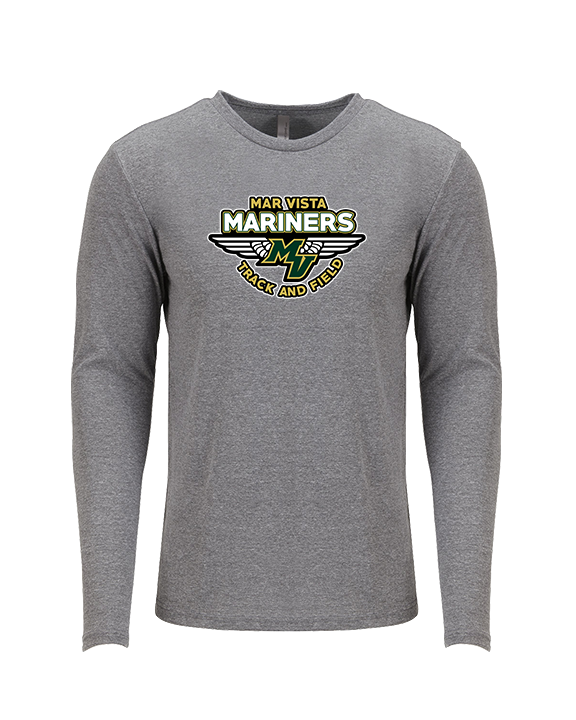 Mar Vista HS Track & Field Logo - Tri-Blend Long Sleeve