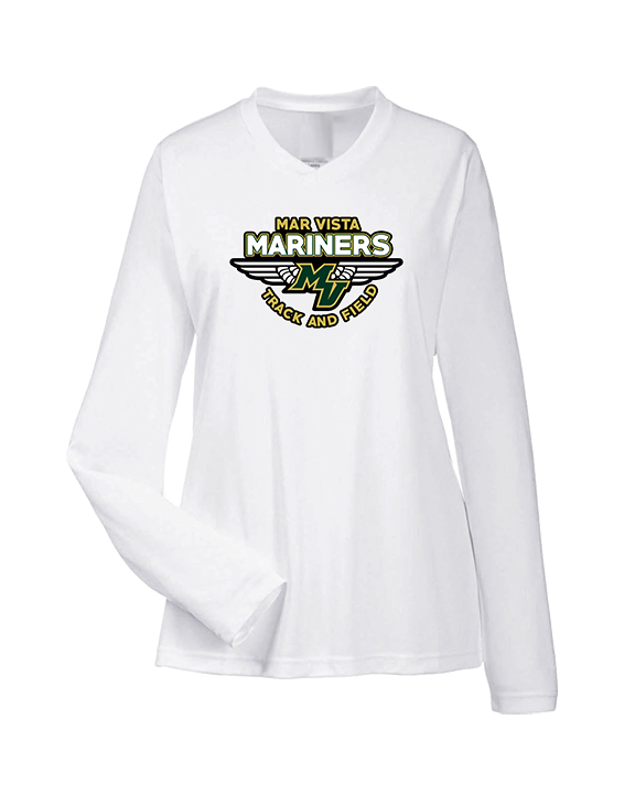 Mar Vista HS Track & Field Logo - Womens Performance Longsleeve