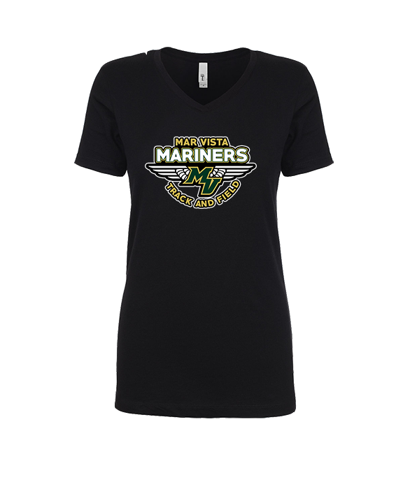 Mar Vista HS Track & Field Logo - Womens V-Neck