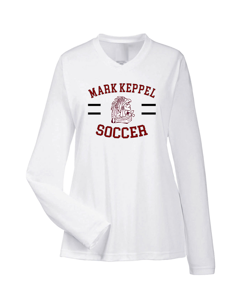 Mark Keppel HS Boys Soccer Curve - Womens Performance Long Sleeve