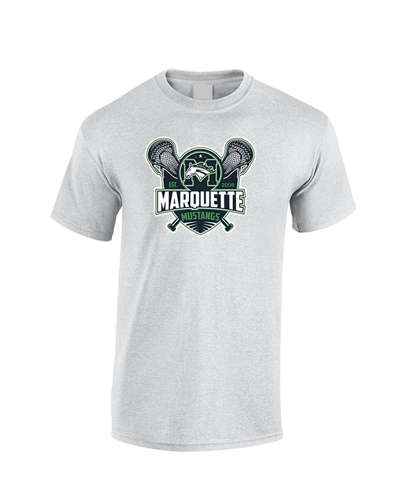 Marquette HS Boys Lacrosse Logo - Cotton T-Shirt