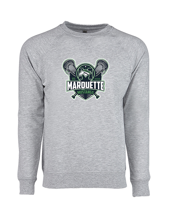 Marquette HS Boys Lacrosse Logo - Crewneck Sweatshirt