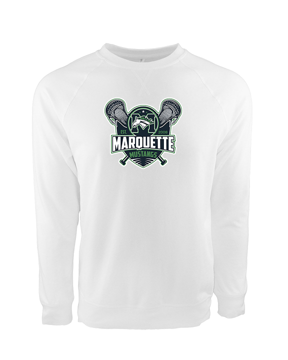 Marquette HS Boys Lacrosse Logo - Crewneck Sweatshirt