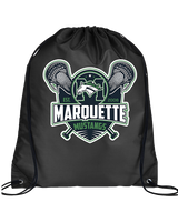 Marquette HS Boys Lacrosse Logo - Drawstring Bag