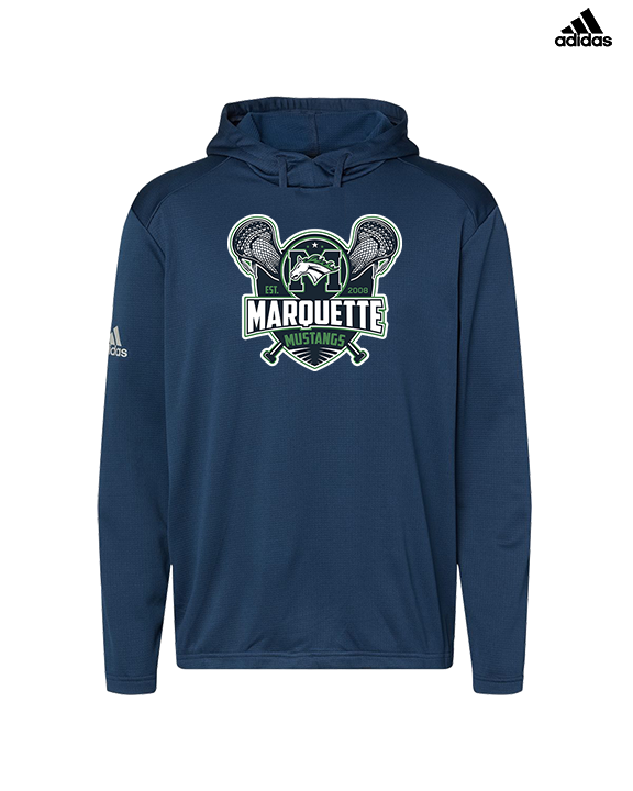 Marquette HS Boys Lacrosse Logo - Mens Adidas Hoodie