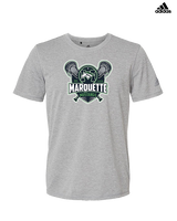 Marquette HS Boys Lacrosse Logo - Mens Adidas Performance Shirt