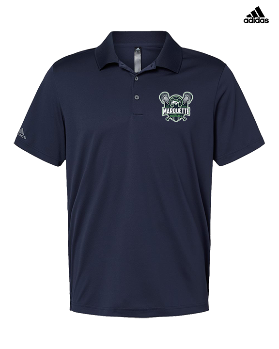 Marquette HS Boys Lacrosse Logo - Mens Adidas Polo