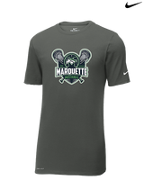 Marquette HS Boys Lacrosse Logo - Mens Nike Cotton Poly Tee