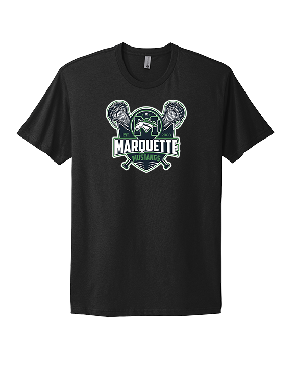 Marquette HS Boys Lacrosse Logo - Mens Select Cotton T-Shirt
