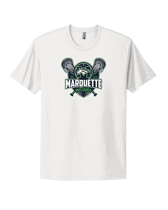 Marquette HS Boys Lacrosse Logo - Mens Select Cotton T-Shirt