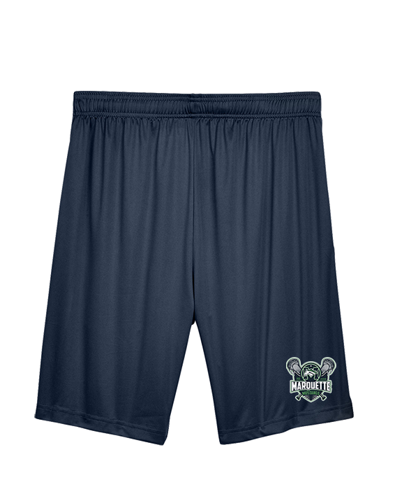 Marquette HS Boys Lacrosse Logo - Mens Training Shorts with Pockets