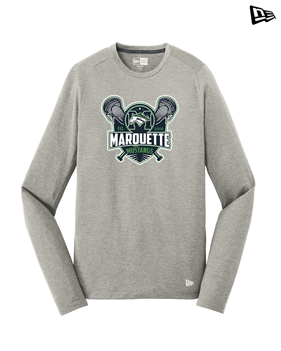 Marquette HS Boys Lacrosse Logo - New Era Performance Long Sleeve