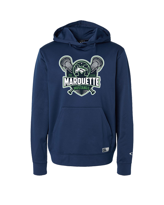 Marquette HS Boys Lacrosse Logo - Oakley Performance Hoodie