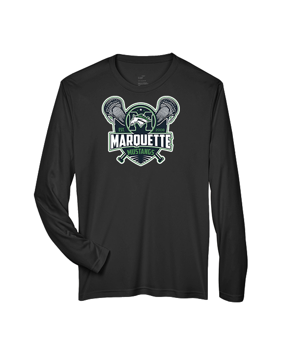 Marquette HS Boys Lacrosse Logo - Performance Longsleeve