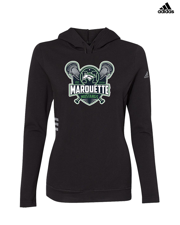 Marquette HS Boys Lacrosse Logo - Womens Adidas Hoodie
