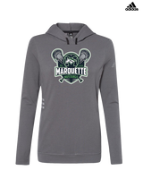 Marquette HS Boys Lacrosse Logo - Womens Adidas Hoodie