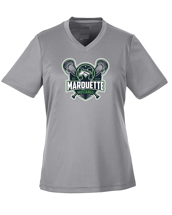 Marquette HS Boys Lacrosse Logo - Womens Performance Shirt