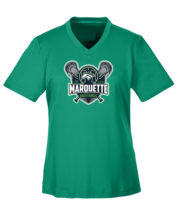 Marquette HS Boys Lacrosse Logo - Womens Performance Shirt