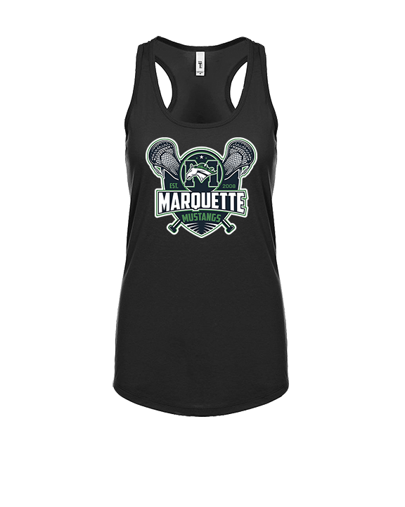 Marquette HS Boys Lacrosse Logo - Womens Tank Top