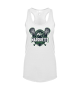 Marquette HS Boys Lacrosse Logo - Womens Tank Top