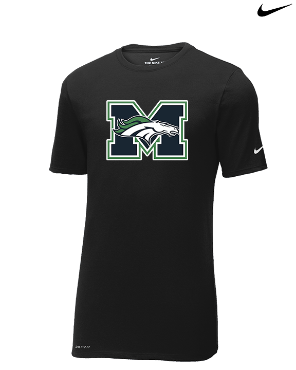 Marquette HS Boys Lacrosse Logo M - Mens Nike Cotton Poly Tee