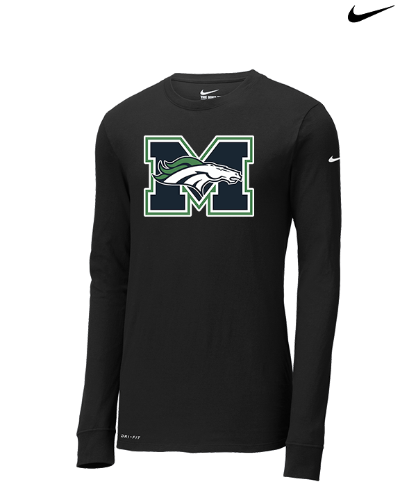 Marquette HS Boys Lacrosse Logo M - Mens Nike Longsleeve
