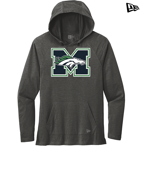 Marquette HS Boys Lacrosse Logo M - New Era Tri-Blend Hoodie